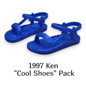 Vintage Ken Blue Sandals "Cool Shoes" Pack 1997
